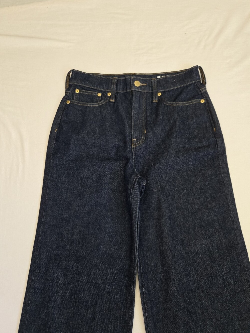 J. Crew Nwt 96 '96 Slim Wide Leg Jeans Dark Blue Wash Size 26 Style# CC580 - Picture 2 of 12